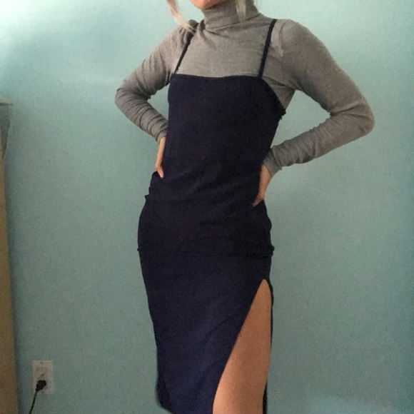 Nasty Gal Dresses & Skirts - Nasty Gal Navy Midi Dress